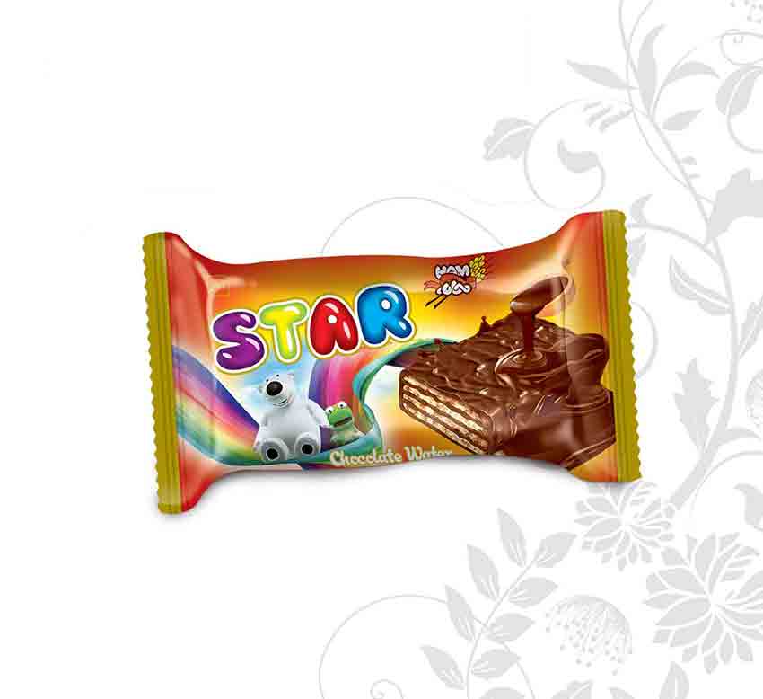 Chocolate Recouverte Gaufrette Star
